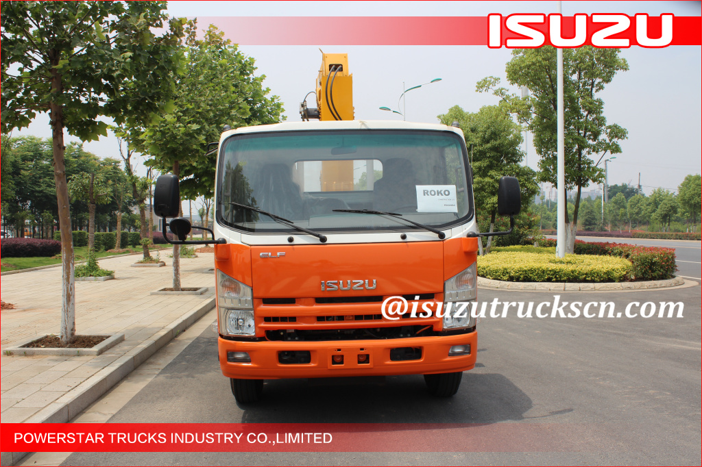 Corpo de carga Isuzu de 5 toneladas com guindaste para ROKO Ruanda