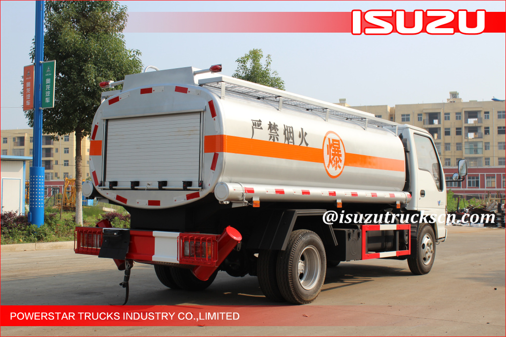 5000L Isuzu NKR55 600P Fuel Oil Tanker trucks diesel tank truck