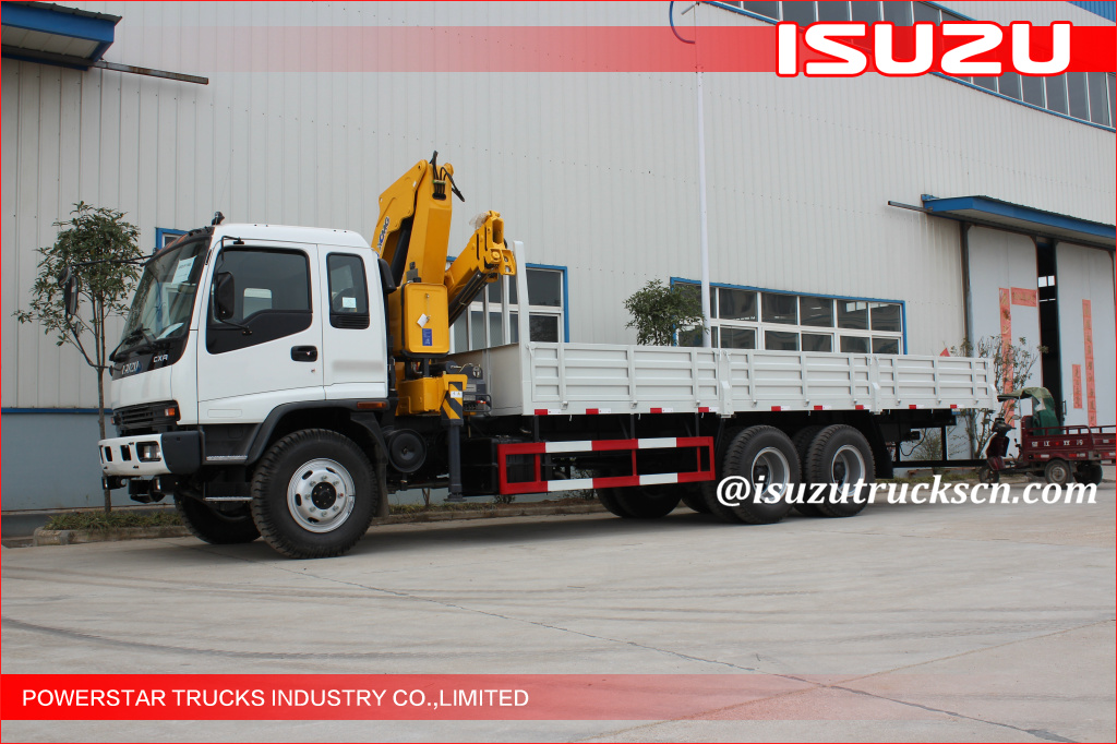 ISUZU SQ10SK3Q Truck Mounted Telescopic Boom Truck Crane For City Construction