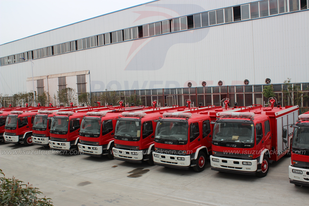 Veículo de combate a incêndio de espuma ISUZU FTR/caminhão de bombeiros