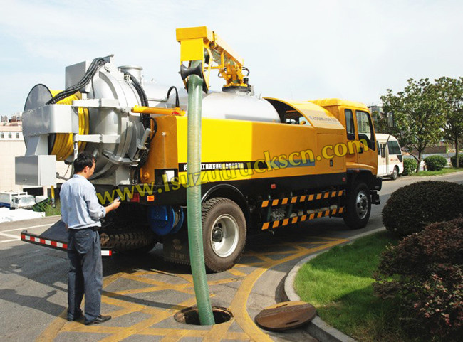 9000Liters Custom made Combination Sewer Cleaner Isuzu Trucks