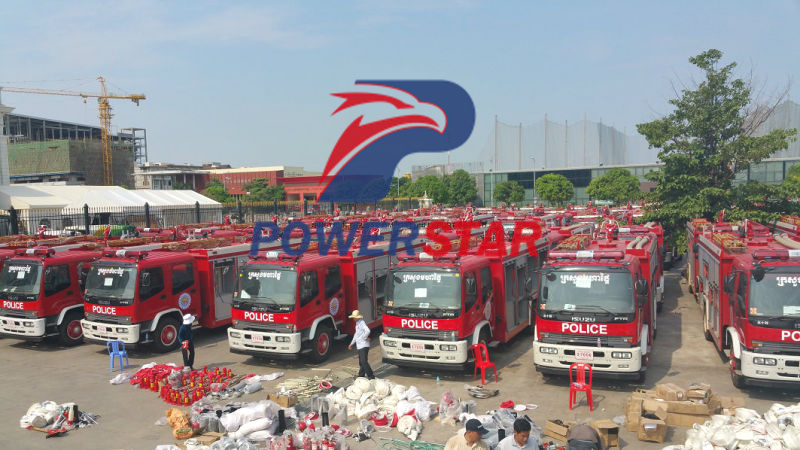 Water Fire Truck Isuzu (2,000L) performance testing