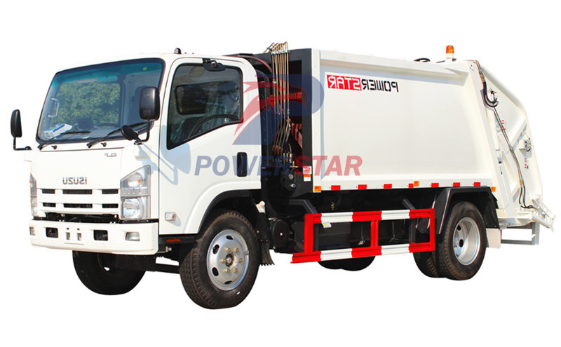 Caminhão de lixo de compressão NPR ISUZU ELF