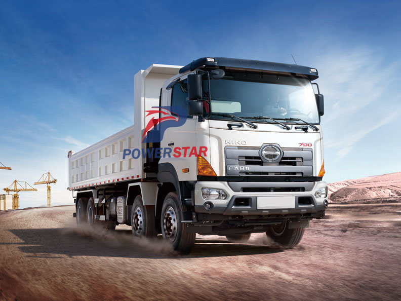 Powerstar 8*4 U-type HINO dump truck tipper 50Tons