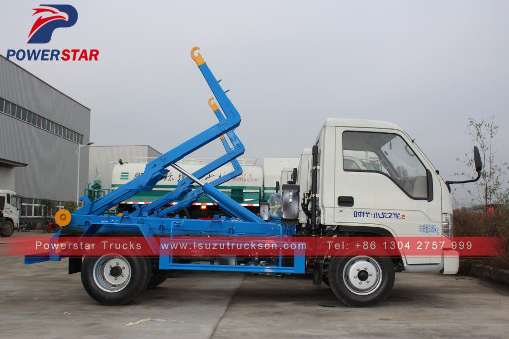 FOTON forland mini hook lift garbage truck for Caribbean sea area customers