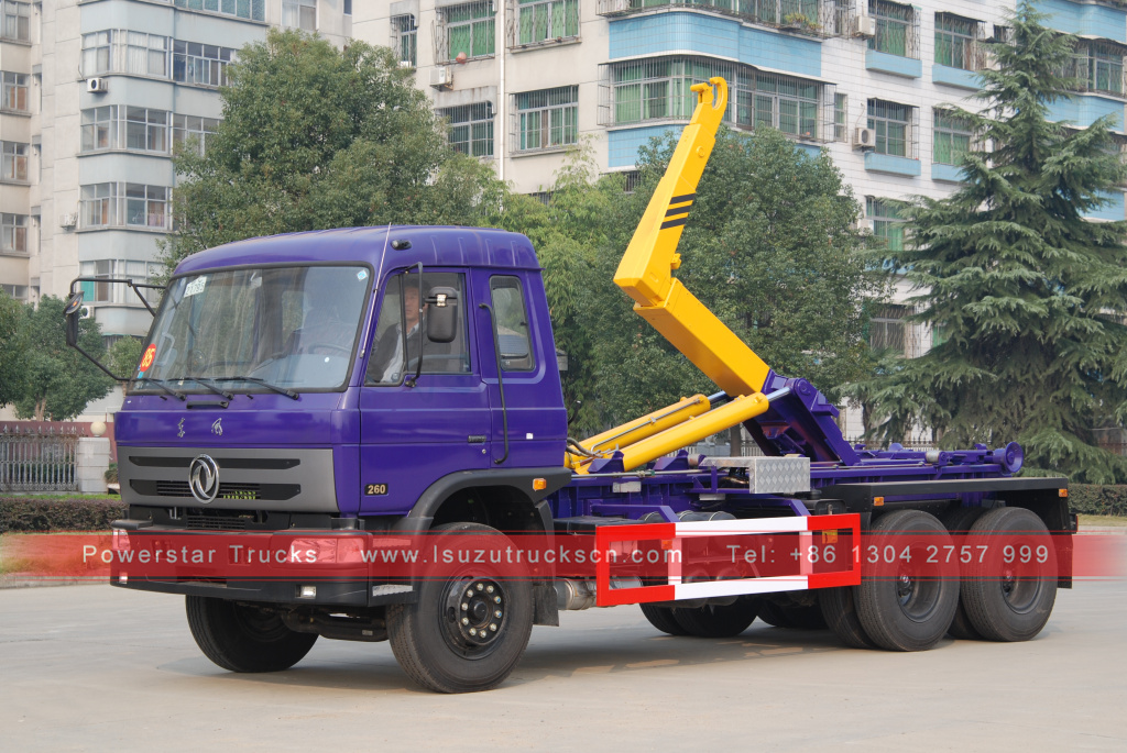 Japan best 20tons 6X4 Swing Arm Type Garbage Truck Hook Lift Garbage Truck for Sale