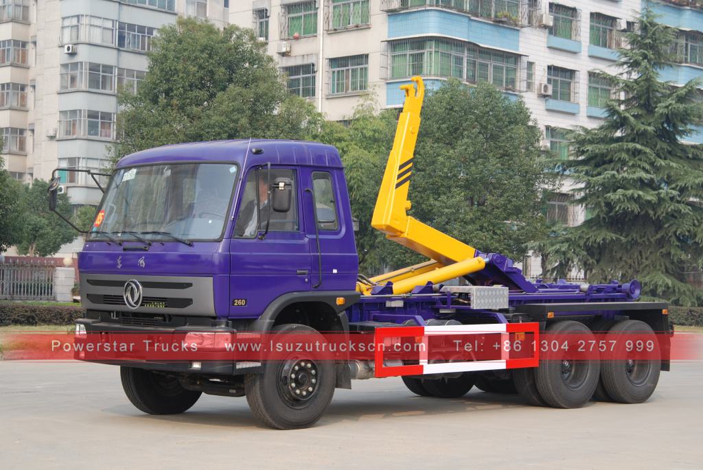 Japan best 20tons 6X4 Swing Arm Type Garbage Truck Hook Lift Garbage Truck for Sale