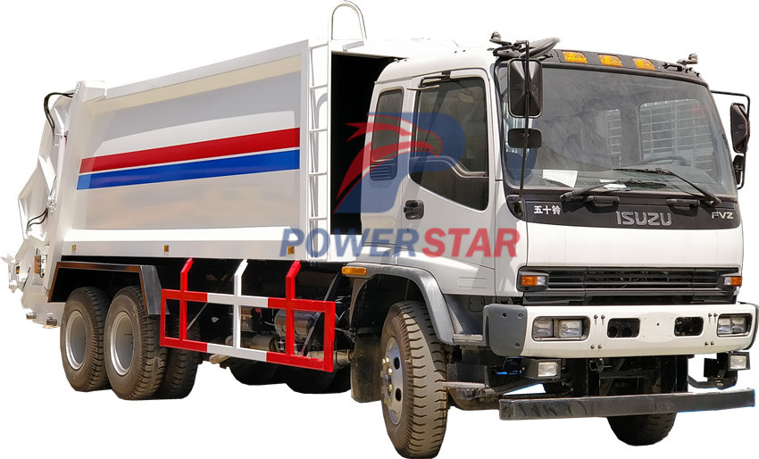 Japan Isuzu Garbage transport compactor truck