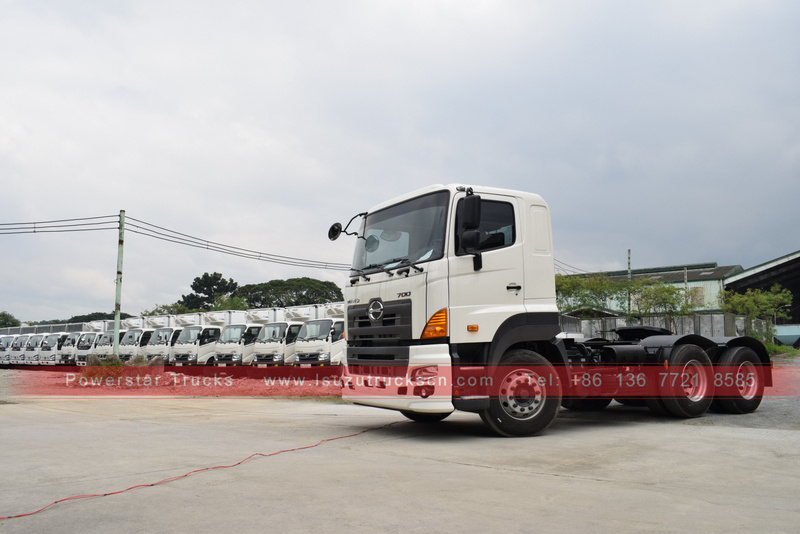 Cabeça de trator 6X4 de Mianmar / motor principal hino para venda