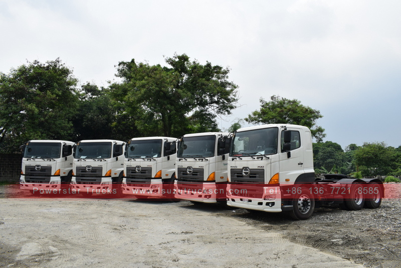 Cabeça de trator 6X4 de Mianmar / motor principal hino para venda