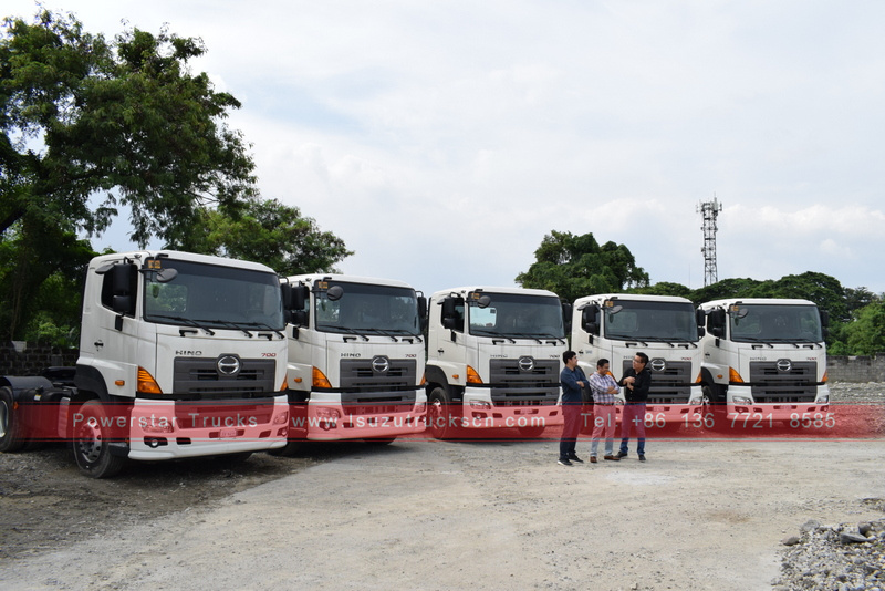 Cabeça de trator 6X4 de Mianmar / motor principal hino para venda