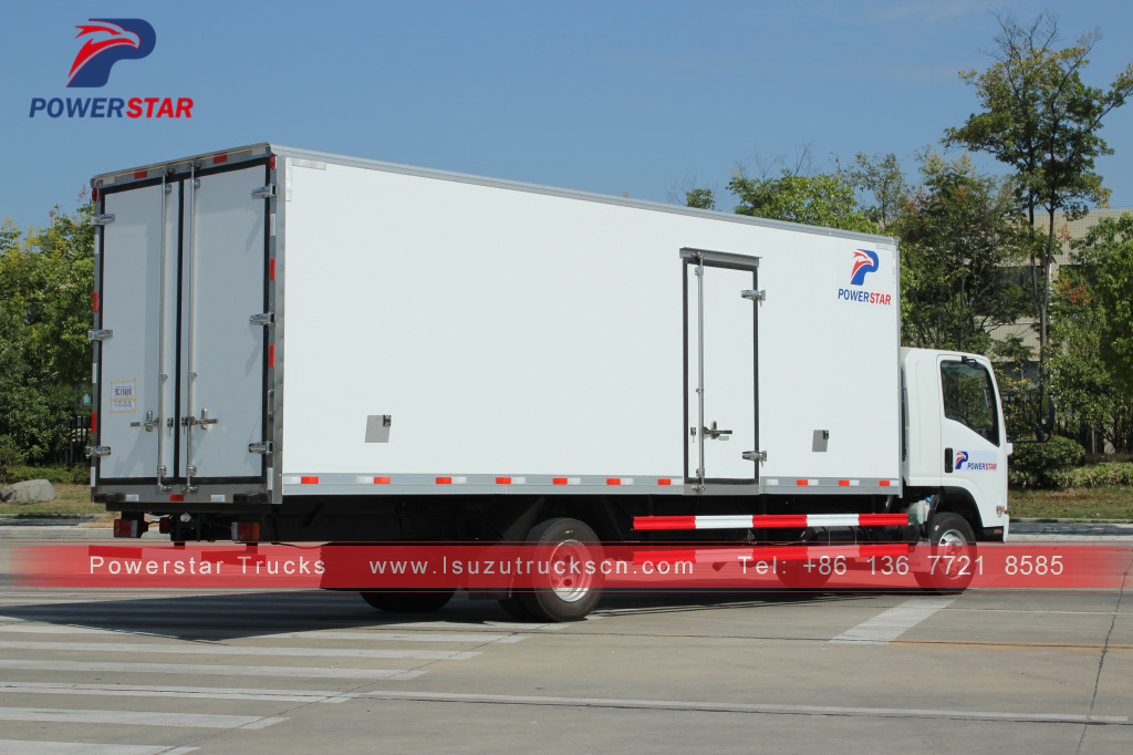 Polinésia Francesa Isuzu food truck geladeira freezer van caminhão para venda de carne e peixe