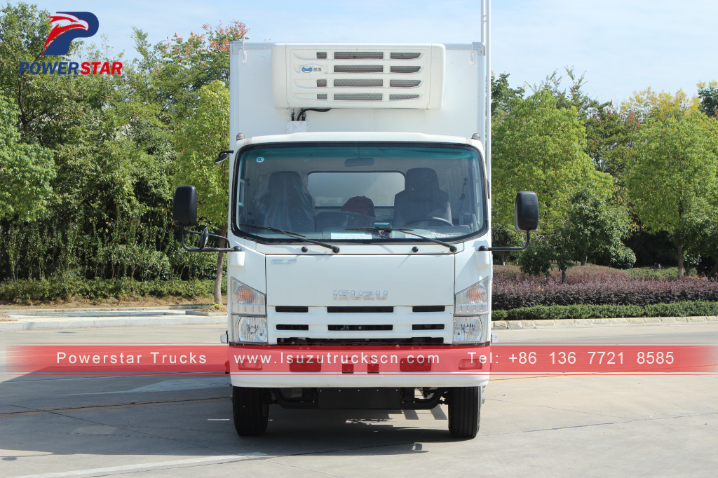 Polinésia Francesa Isuzu food truck geladeira freezer van caminhão para venda de carne e peixe