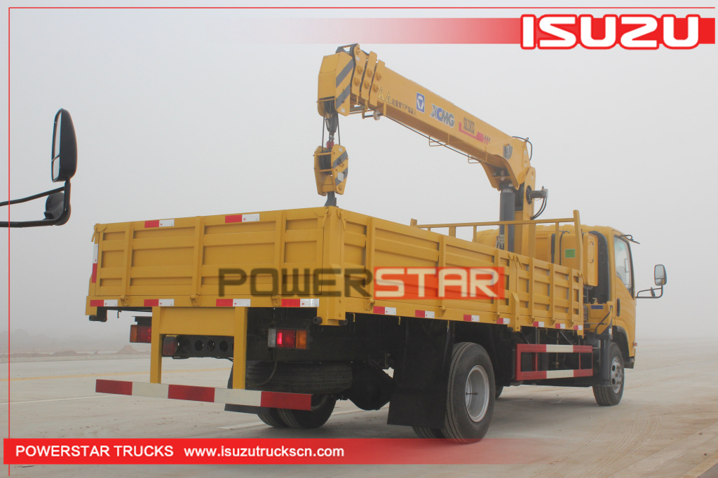 Custom Isuzu ELF 700P telescopic boom truck crane