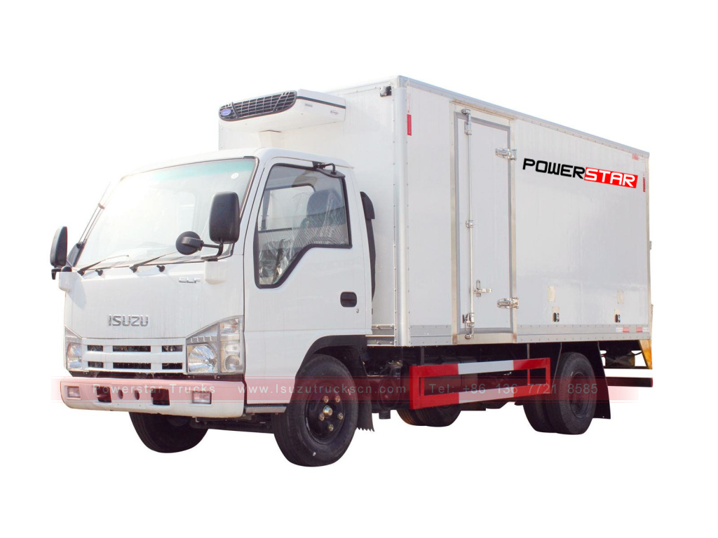 Painéis sanduíche Isuzu caminhões refrigerados com painel isolado