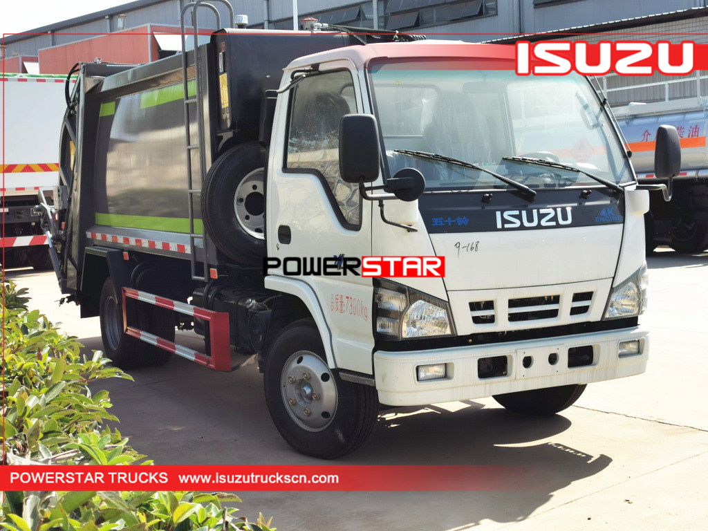 ISUZU Rear Loader Refuse Garbage Truck 6cbm