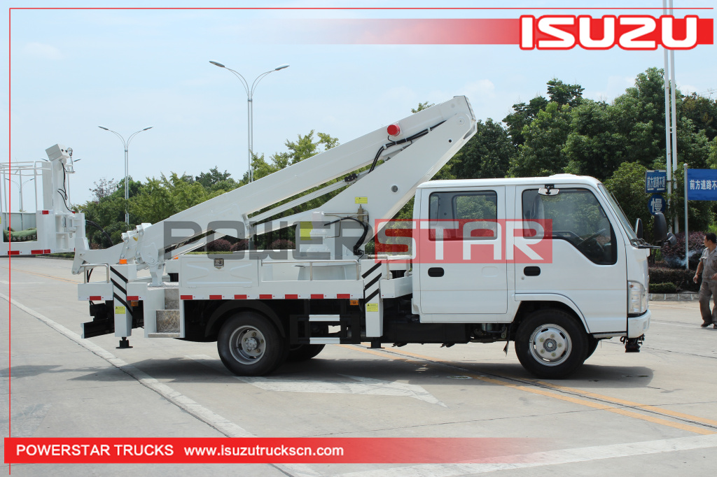 16m Stiff Boom Lift Trucks ISUZU overhead working vehicle