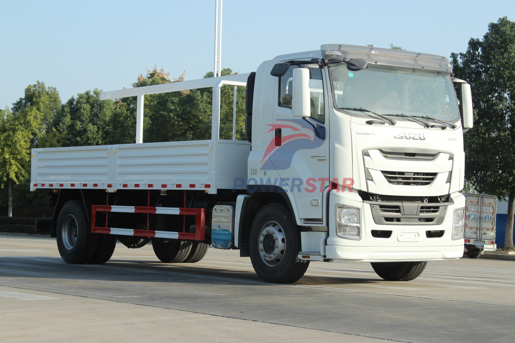 ISUZU GIGA 6*4 380HP sidewall Fence Dropside 10wheeler Cargo Trucks for sale