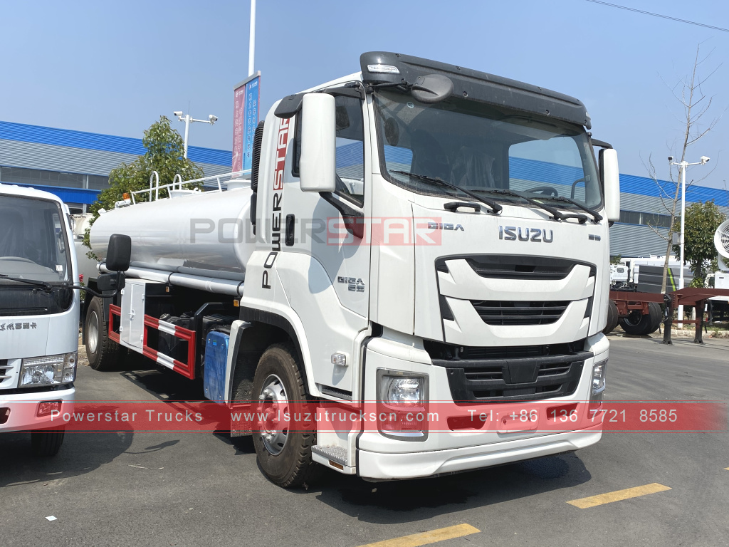 Philippines ISUZU Stainless Steel Drinking Water Truck 12m3 GIGA Potable Water Spray Trucks