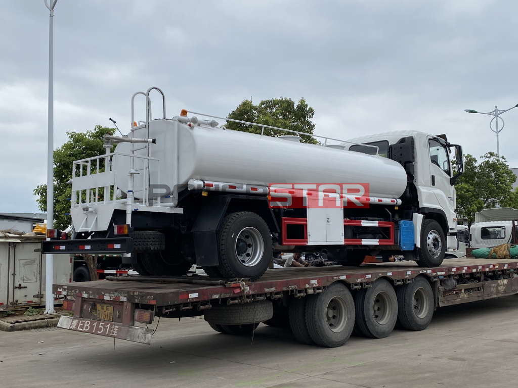 Caminhão tanque de água potável de aço inoxidável ISUZU GIGA VC61 6UZ1-TCG50 380HP