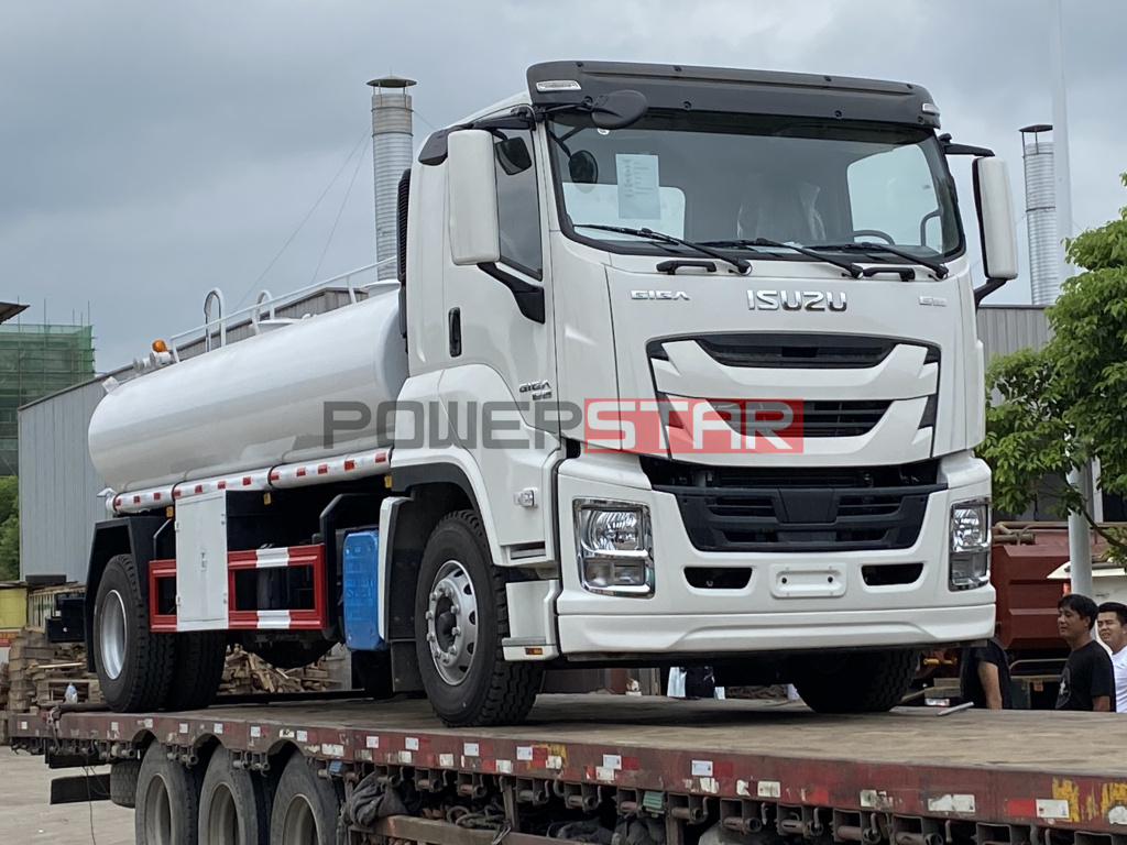 Caminhão tanque de água potável de aço inoxidável ISUZU GIGA VC61 6UZ1-TCG50 380HP