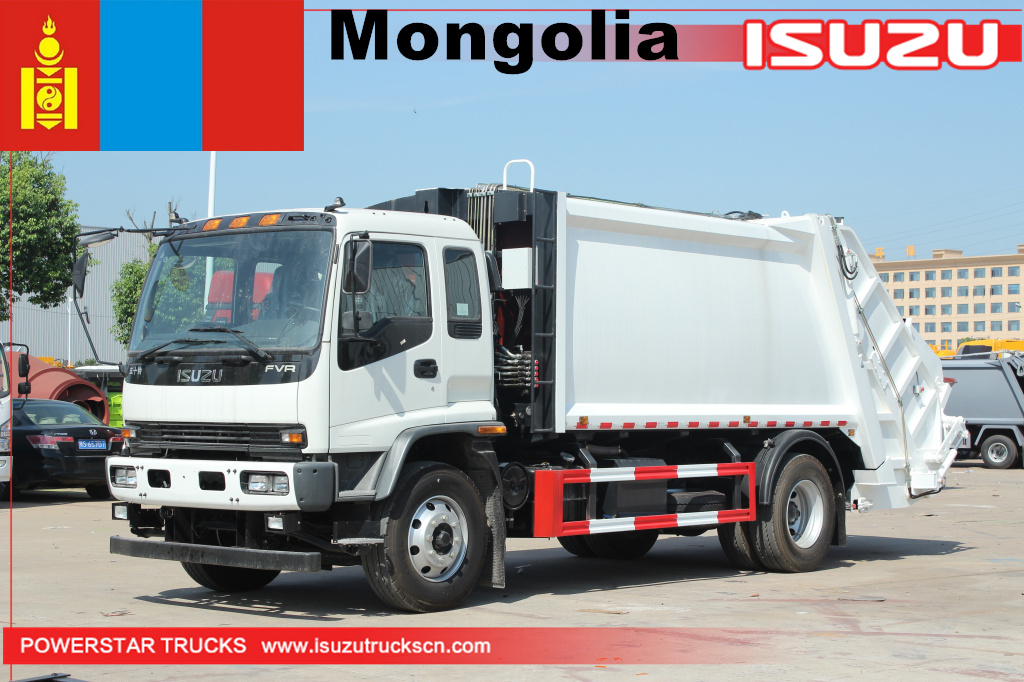 Isuzu 20 metros cúbicos de compressão lixo coleta lixo caminhão lixo compactador lixo