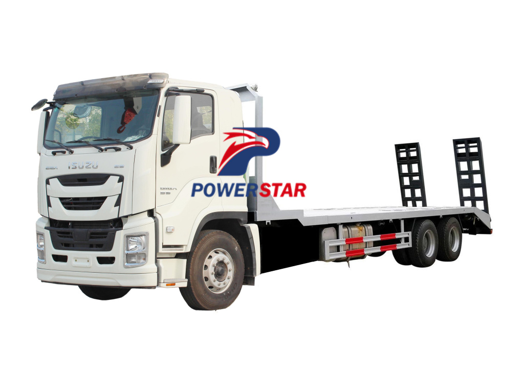 Autocarregador ISUZU GIGA/transportador de escavadeira/caminhão de carga de cama plana para venda