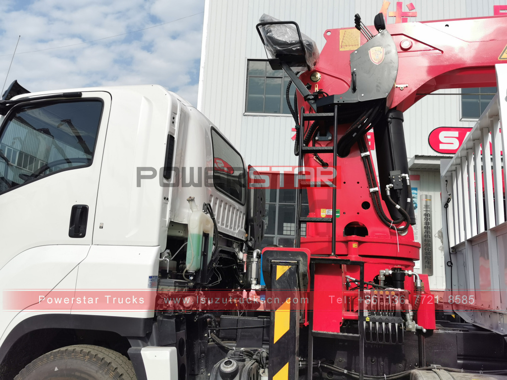 Authorized Distributor New ISUZU GIGA heavy Cargo Truck Mounted 16Tons Telescopic stiff Boom Crane Palfinger SPS40000