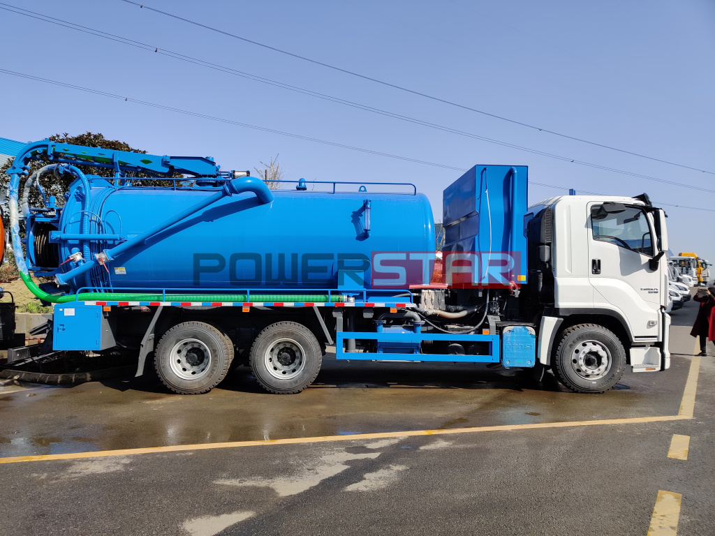 ISUZU GIGA Caminhões combinados de jateamento e sucção de esgoto para Filipinas