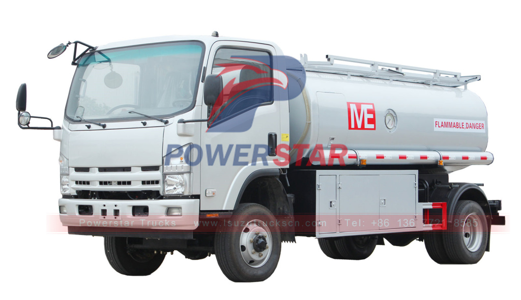 4WD ISUZU ELF NPR 700P 4x4 6000 litros fora do caminhão petroleiro de óleo combustível