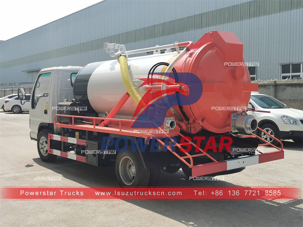 New desinged ISUZU 4Ã—2 sewage suction truck at discount price