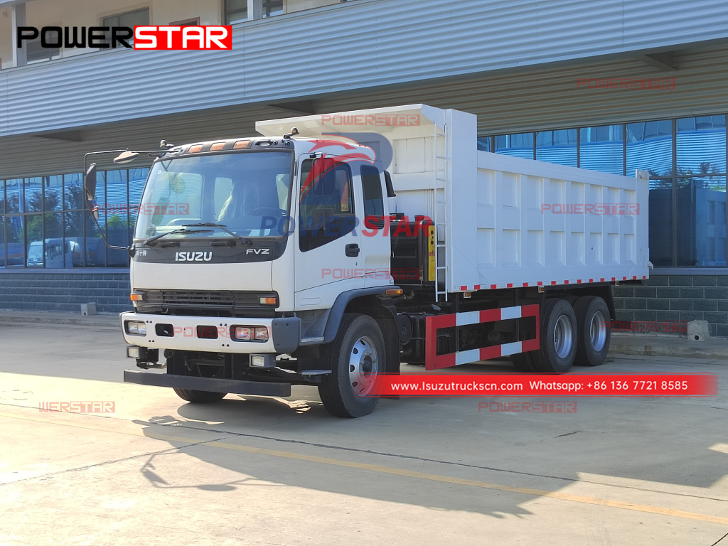 Caminhão basculante basculante de Japão ISUZU FVZ FVR com movimentação à esquerda 10 rodas 6X4 8X4