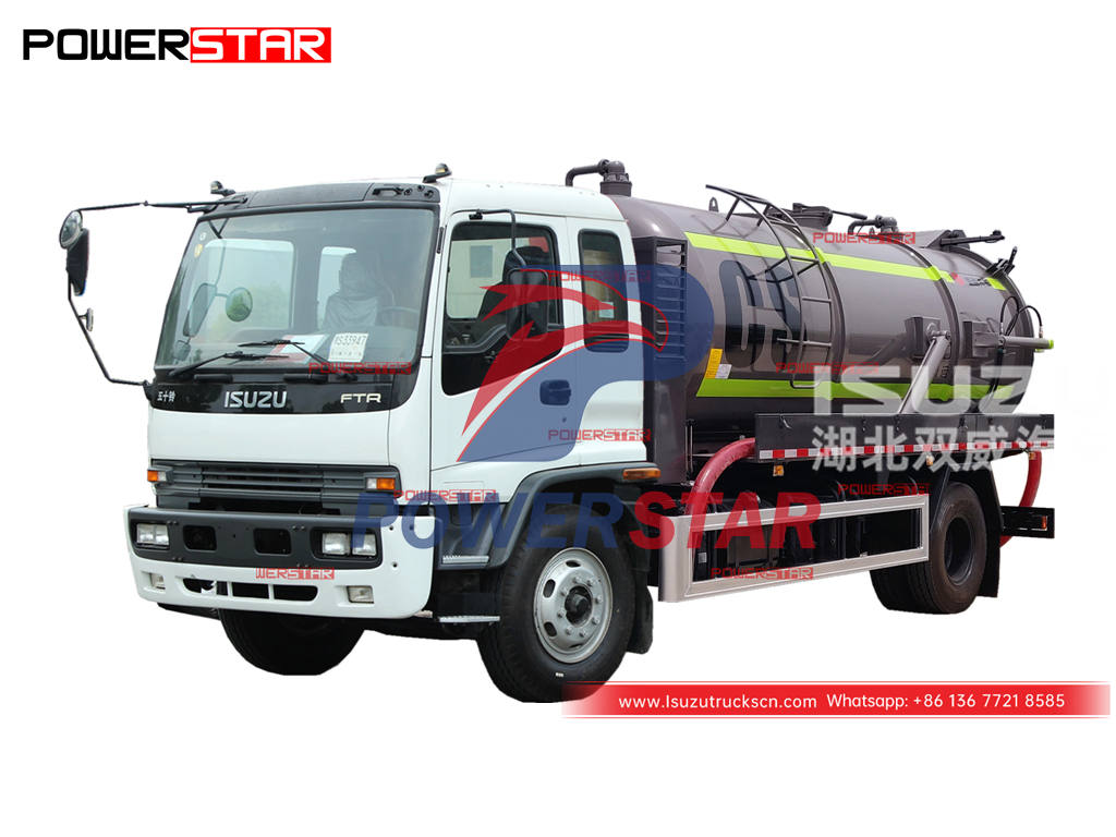 Good price ISUZU FTR/FVR sewer vacuum cleaner truck for sale