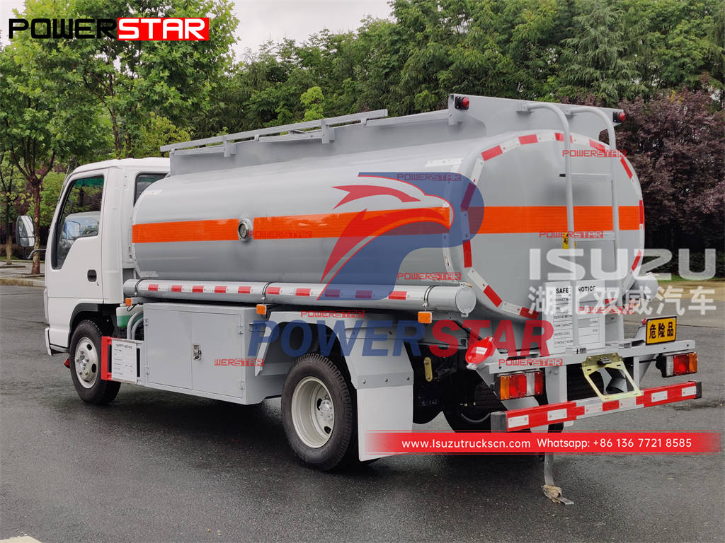 Customized ISUZU 100P diesel tank truck with dispenser