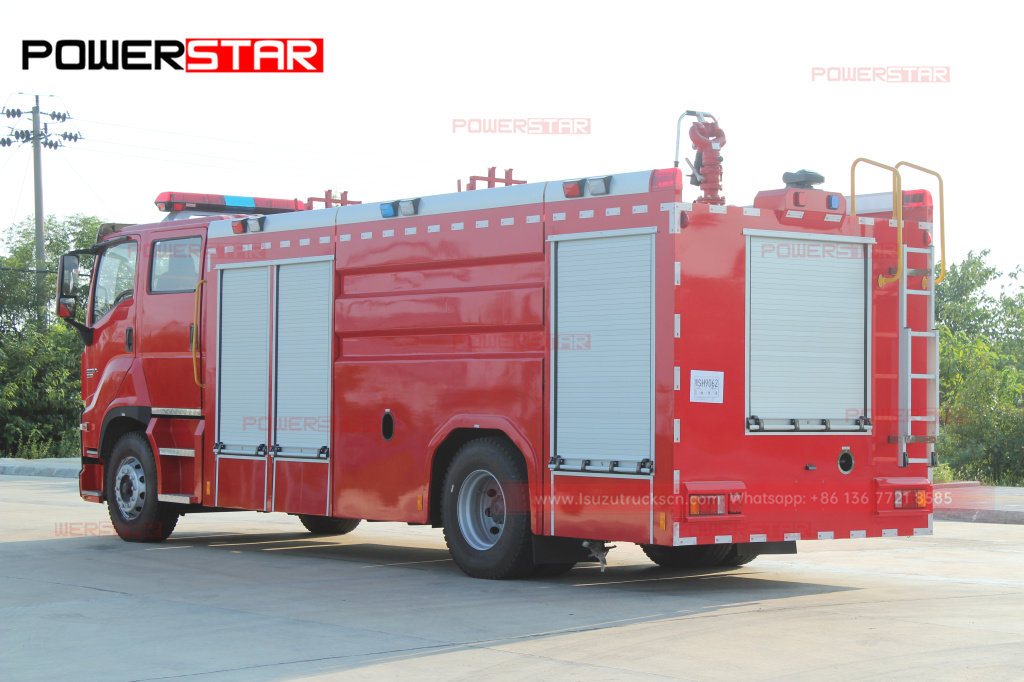 Philippines New ISUZU GIGA Emergency Fire Engine 6UZ1-TCG50 8tons 8,000L Water Foam Fire Fighting Vehicle