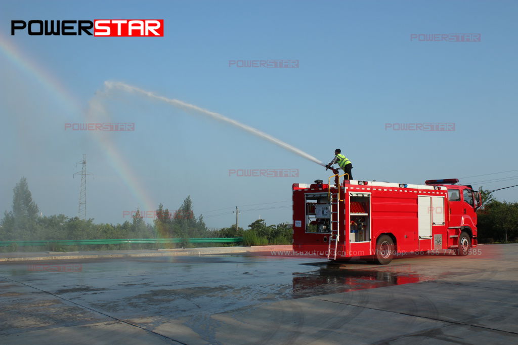 Philippines New ISUZU GIGA Emergency Fire Engine 6UZ1-TCG50 8tons 8,000L Water Foam Fire Fighting Vehicle