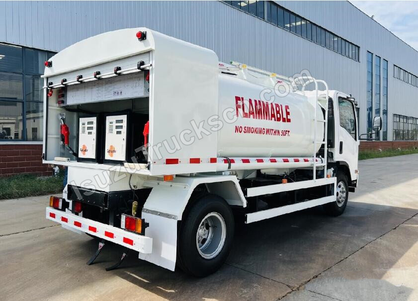 Philippines Japan ISUZU NPR/700P Mobile Refueller Fuel Truck with Two dispenser 