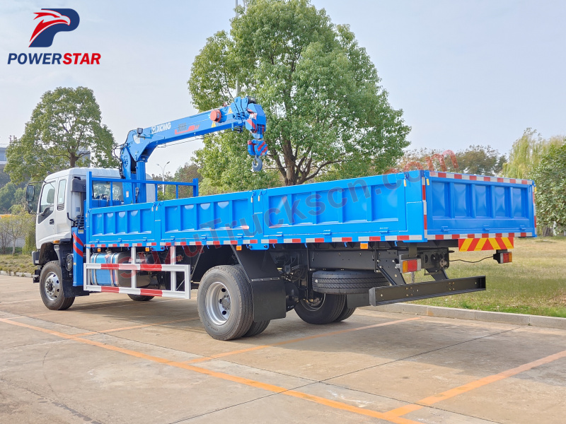 ISUZU FVR All Wheel Drive 4X4 Cargo Truck with 5 Tons Boom Crane with 4 Sections Boom Crane Truck Mounted Crane for sale