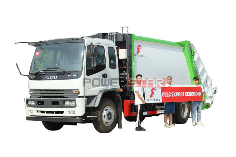 Caminhão compactador de lixo Isuzu FTR