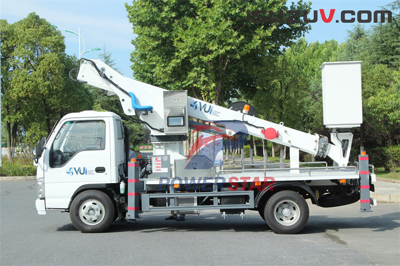 Factory Isuzu NPR ELF 12m 14m Man Lifter Telescopic Aerial working vehicle