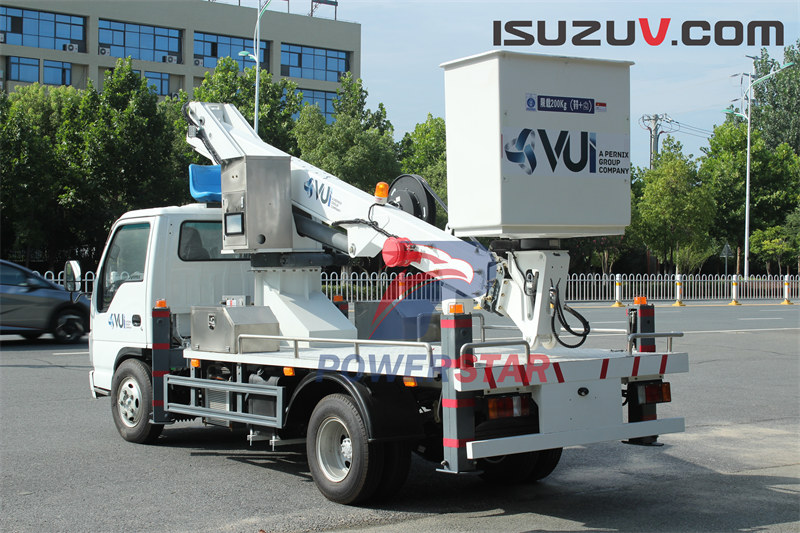 Factory Isuzu NPR ELF 12m 14m Man Lifter Telescopic Aerial working vehicle