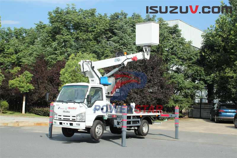 Factory Isuzu NPR ELF 12m 14m Man Lifter Telescopic Aerial working vehicle