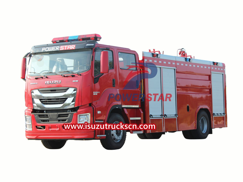 caminhão de bombeiros isuzu