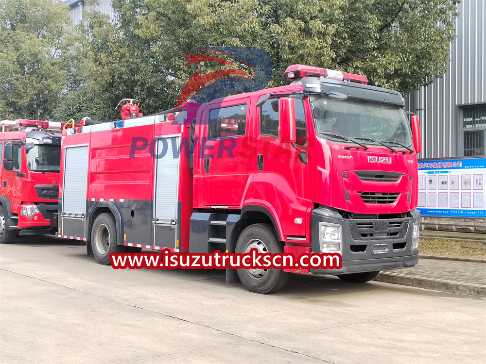 caminhão de bombeiros isuzu