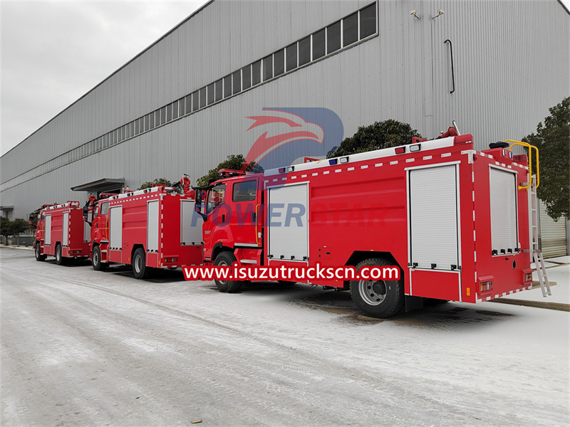 Carro de bombeiros de resgate Isuzu