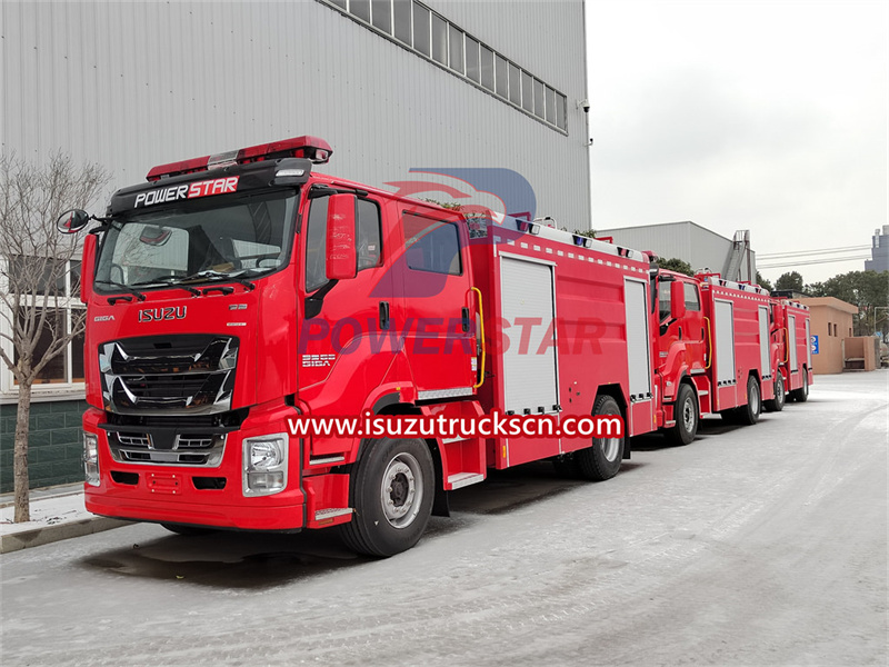 Carro de bombeiros de resgate Isuzu