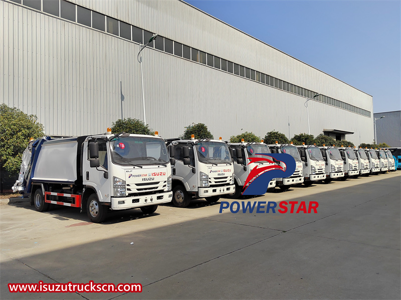 isuzu garbage compactor truck