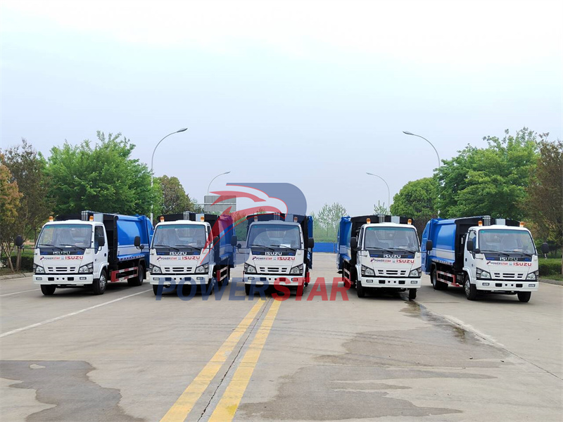 isuzu garbage compactor truck