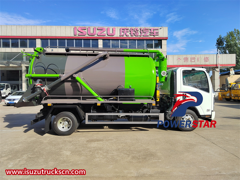 isuzu 7cbm sewer tanker truck