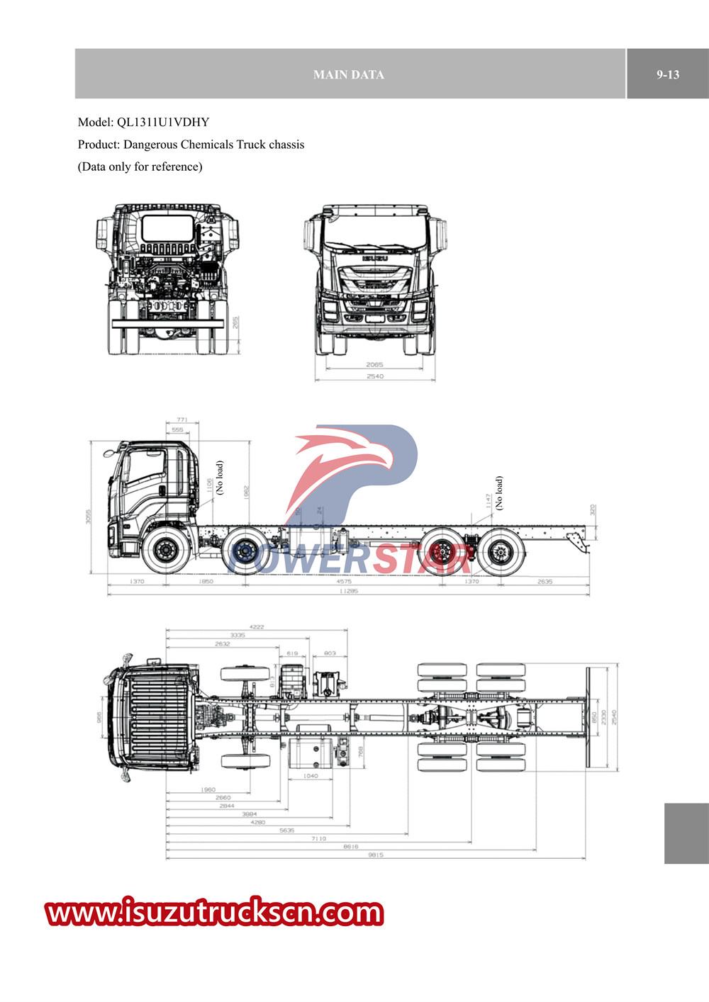 caminhão da série isuzu vc61